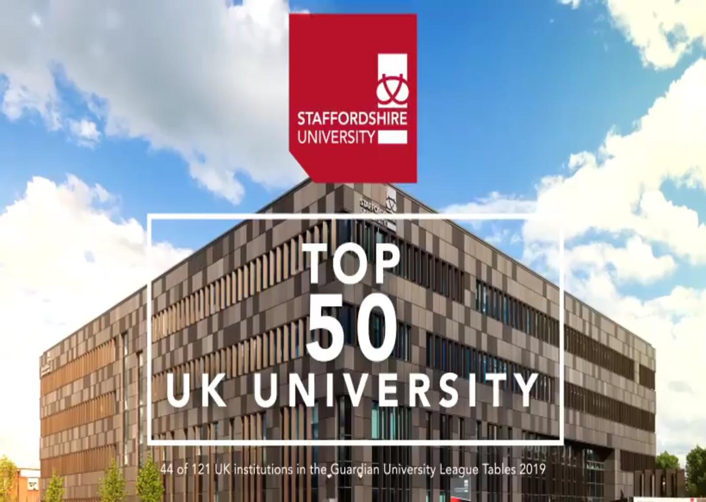 Información sobre Staffordshire University en Reino Unido